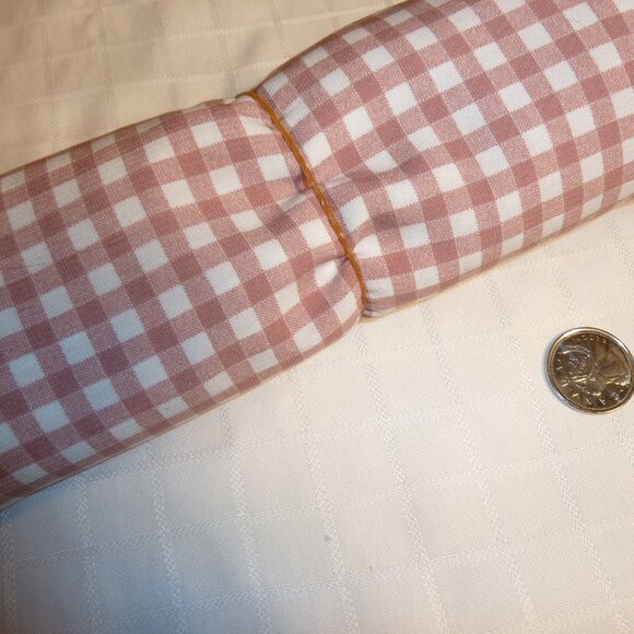 Coffee-colored Vichy-style 5 mm checkered fabric - Picture 3 of 3